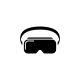 VR headset icon. Virtual reality device, glasses. Vector on isolated white background. EPS 10.